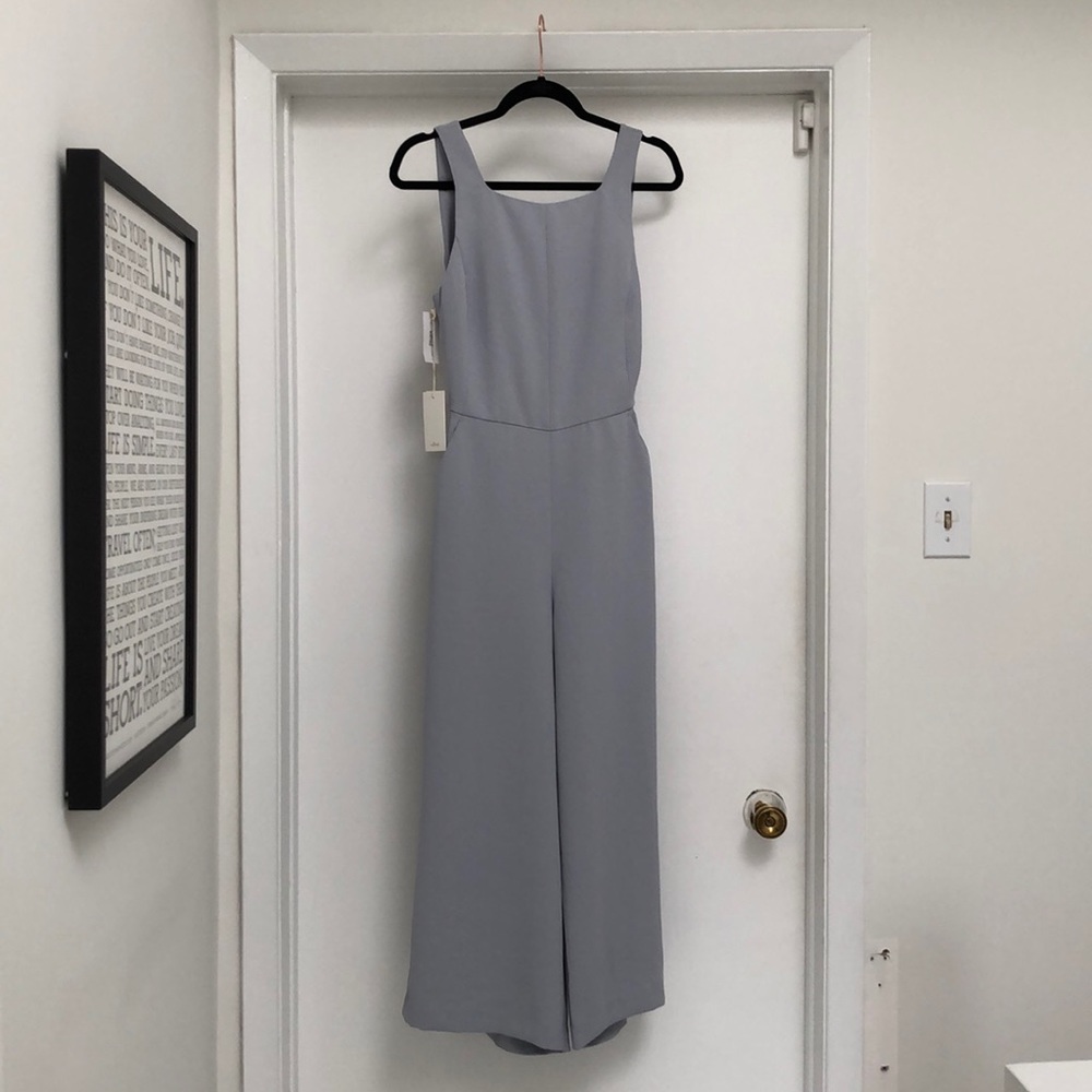 Aritzia Wilfred Pearl Grey Jumpsuit